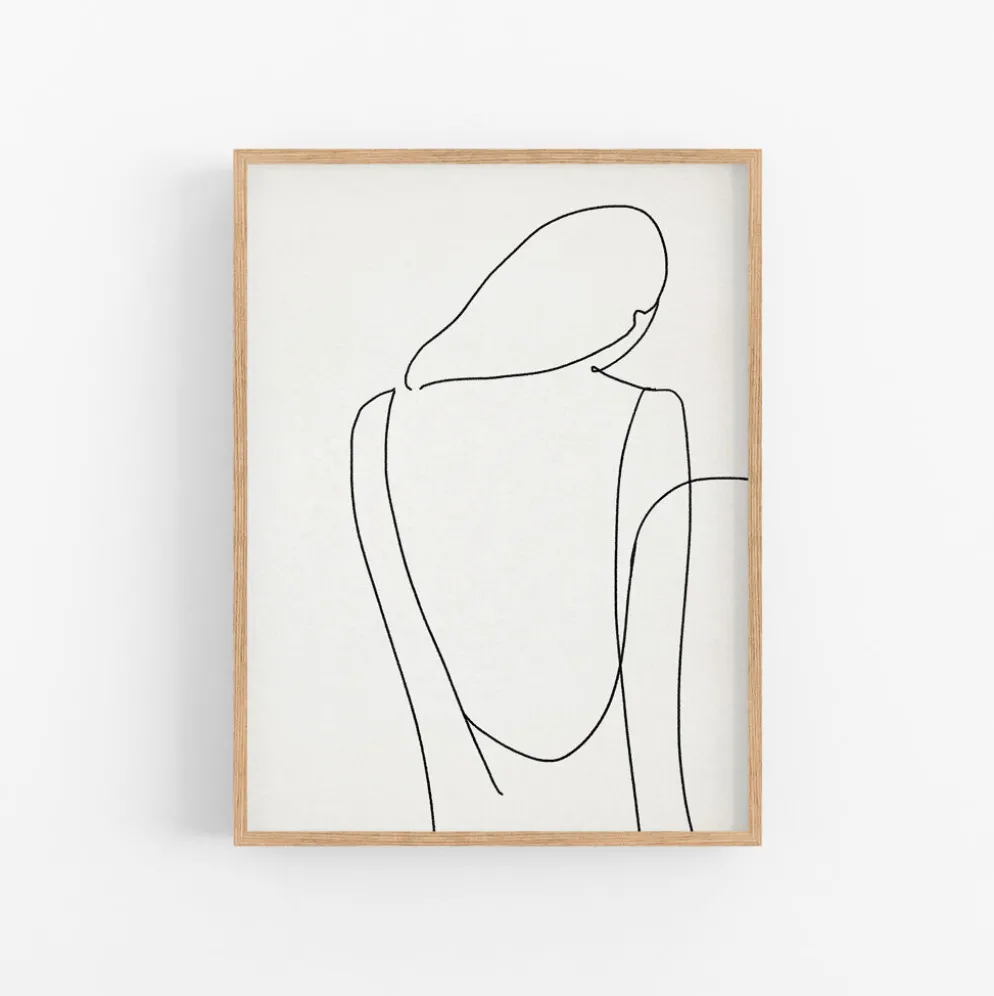 Tirage d’art giclée de figure féminine, 50x70cm