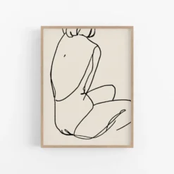 Tirage d’art giclée de figure féminine, 50x70cm