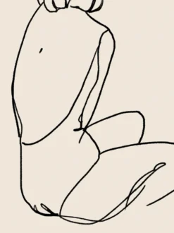 Tirage d’art giclée de figure féminine, 50x70cm