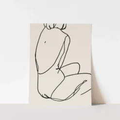 Tirage d’art giclée de figure féminine, 50x70cm