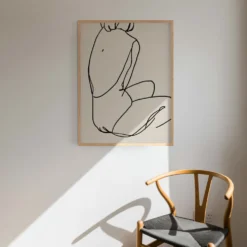 Tirage d’art giclée de figure féminine, 50x70cm