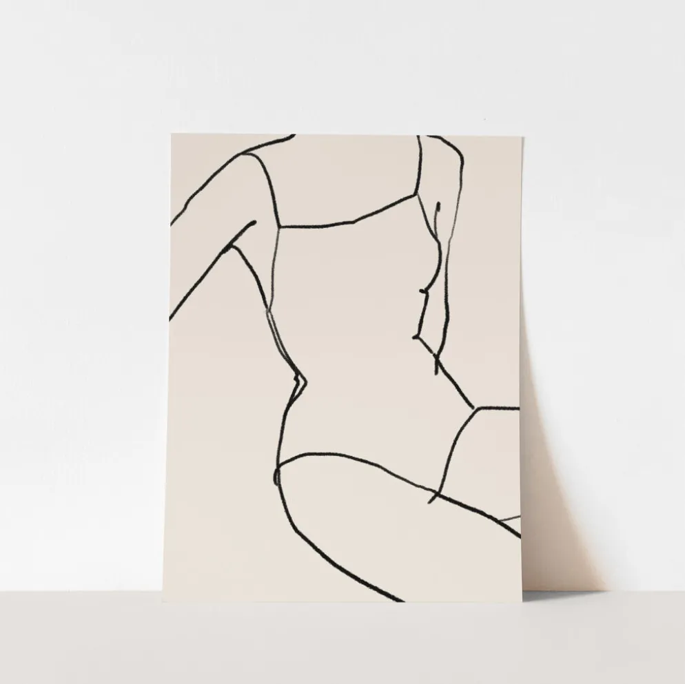 Tirage d’art giclée de figure féminine 50x70cm
