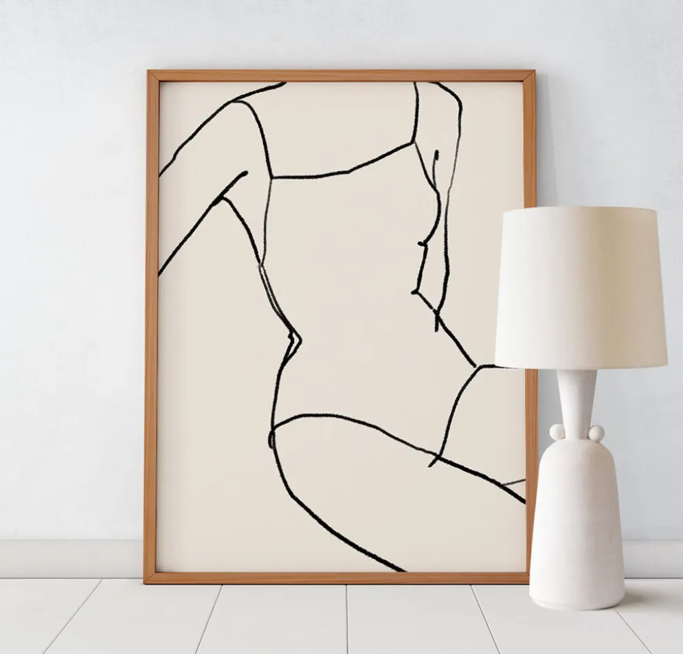 Tirage d’art giclée de figure féminine 50x70cm
