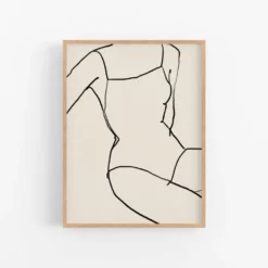 Tirage d’art giclée de figure féminine 50x70cm