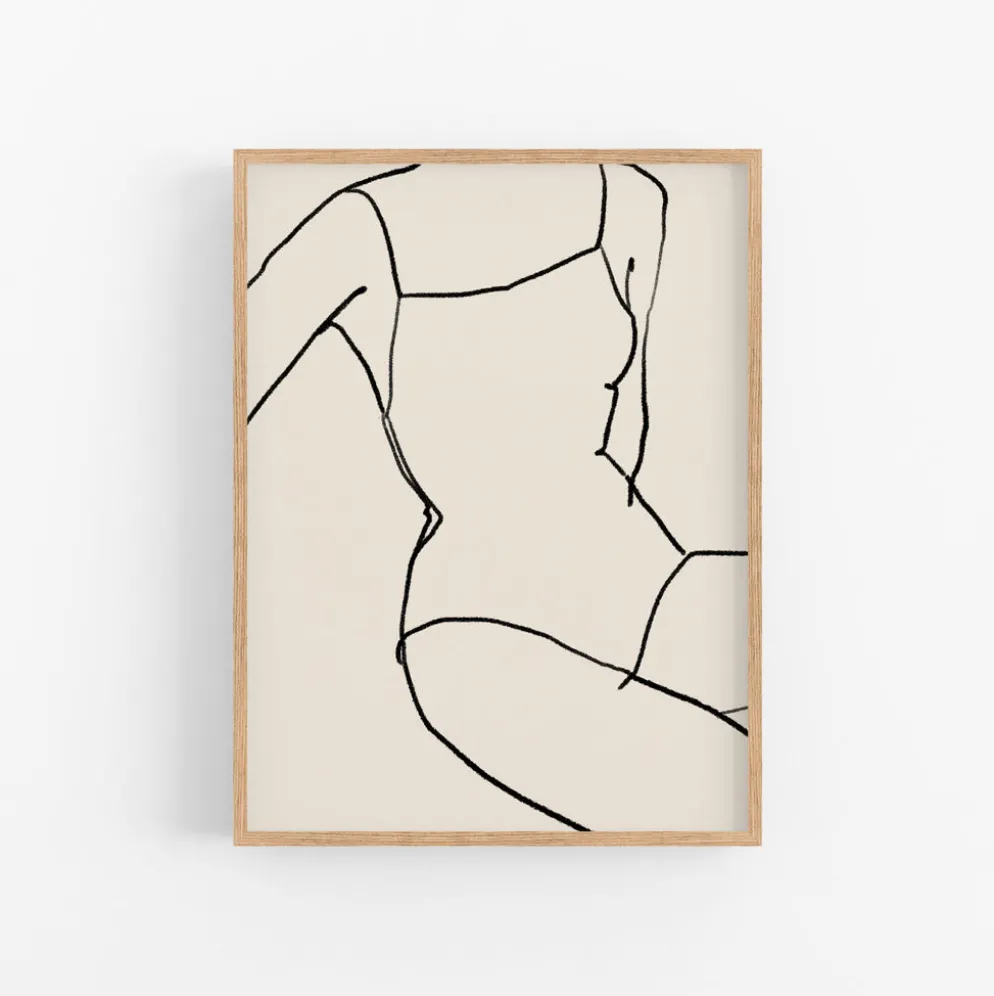 Tirage d’art giclée de figure féminine 50x70cm