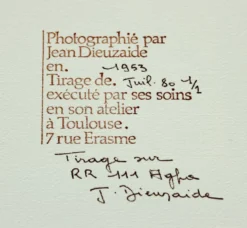 Tirage gélatino-argentique Seville 1953 par Jean Dieuzaide