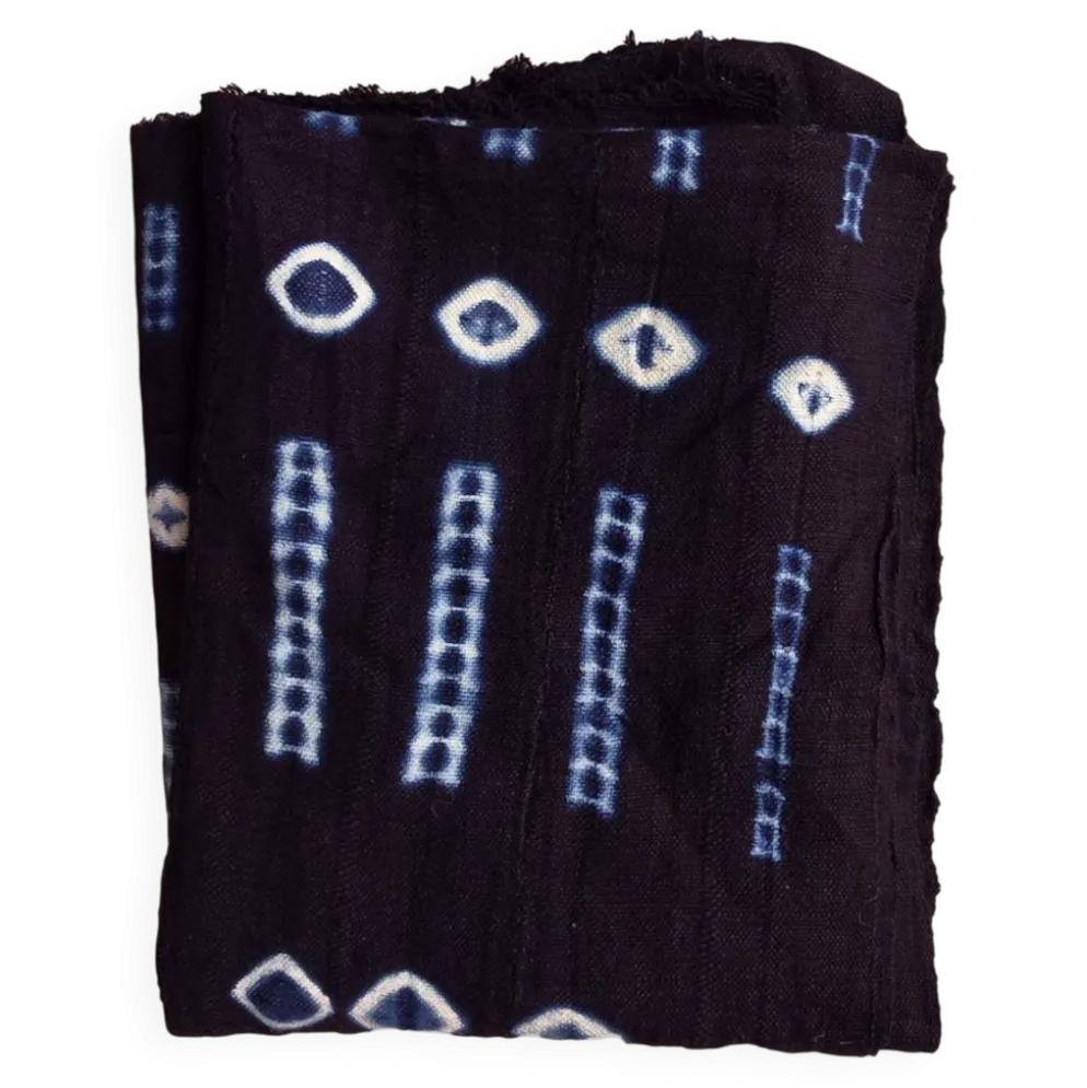 Tissu africain Bogolan fait main - 152 x 115 cm