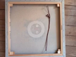 Toile ethnique peinte à l'huile