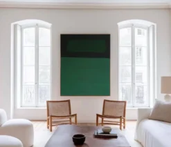Toile minimaliste verte
