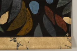 Toile peinte, ou panneau décoratif, « Le paradis perdu ». Contemporain.