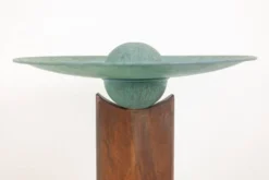 Tom Torrens. Fontaine en corten et cuivre oxydé. Années 1990.