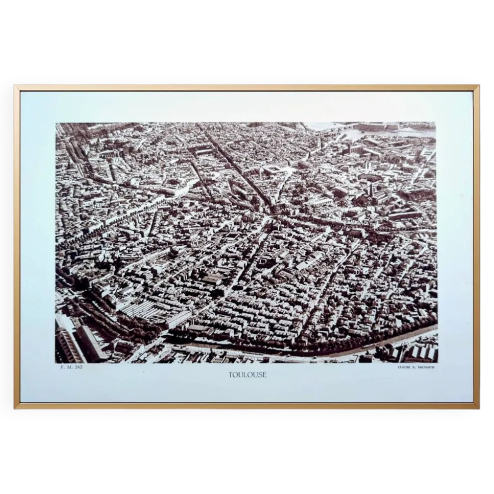 Toulouse, Haute-Garonne, planche photo imprimée en 1942.