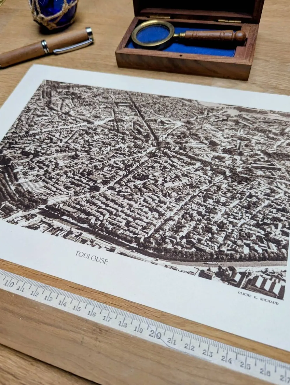Toulouse, Haute-Garonne, planche photo imprimée en 1942.