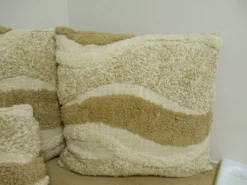 Tramas Ensemble de 3 coussins en coton NEUF