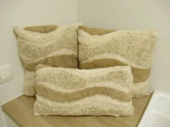 Tramas Ensemble de 3 coussins en coton NEUF