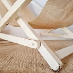 Transat ancien bois blanc Triconfort