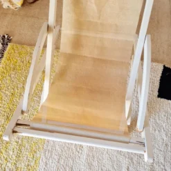 Transat ancien bois blanc Triconfort