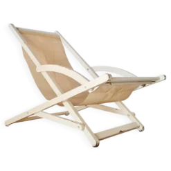 Transat ancien bois blanc Triconfort
