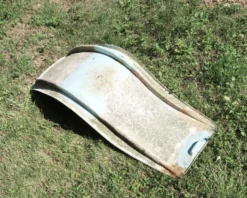 Transat chaise longue de Charles Zublena en fibre de verre, années 60
