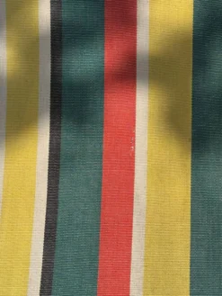 Transat/ chilienne vintage en bois avec repose-pieds — Années 60