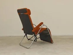 Transat d'intérieur , chaise longue Lama 70's orange