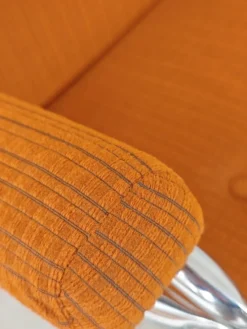 Transat d'intérieur , chaise longue Lama 70's orange