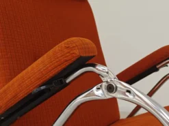 Transat d'intérieur , chaise longue Lama 70's orange