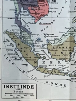 Tres grande carte mondiale 104x74cm