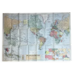 Tres grande carte mondiale 104x74cm