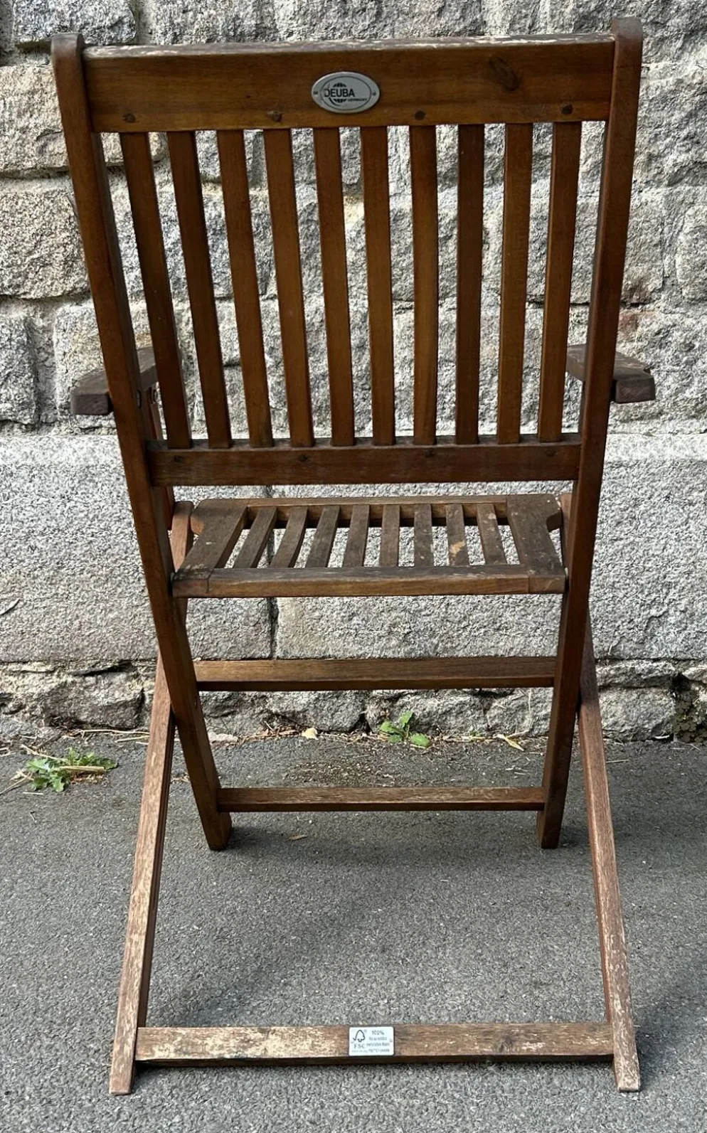 Trio de Fauteuils Pliants en Bois d'Acacia – Mobilier de Jardin Signé Deuba