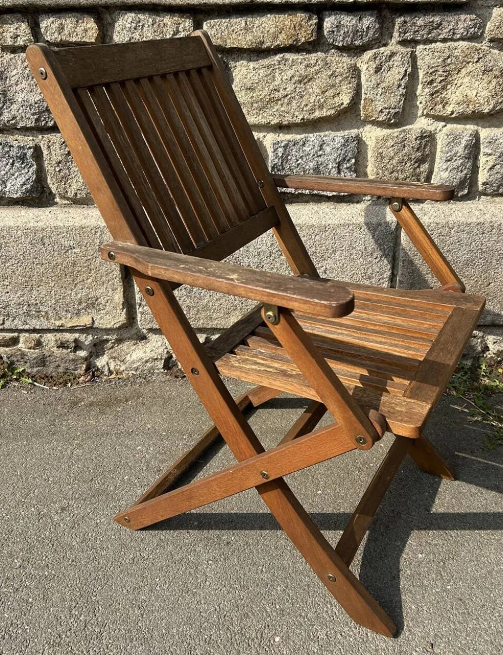 Trio de Fauteuils Pliants en Bois d'Acacia – Mobilier de Jardin Signé Deuba