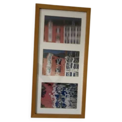 Triptyque photo contemporain - Anne Lafont, "Cafés du Port, Île de Groix"