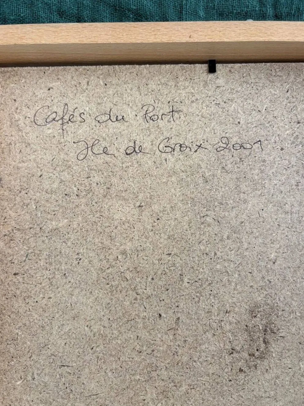Triptyque photo contemporain - Anne Lafont, "Cafés du Port, Île de Groix"