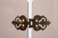 Triptyque pliant en verre fumé, pare-feu des années 1950