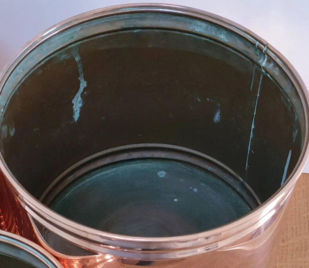 trois cache-pot cylindre design scandinave années 80