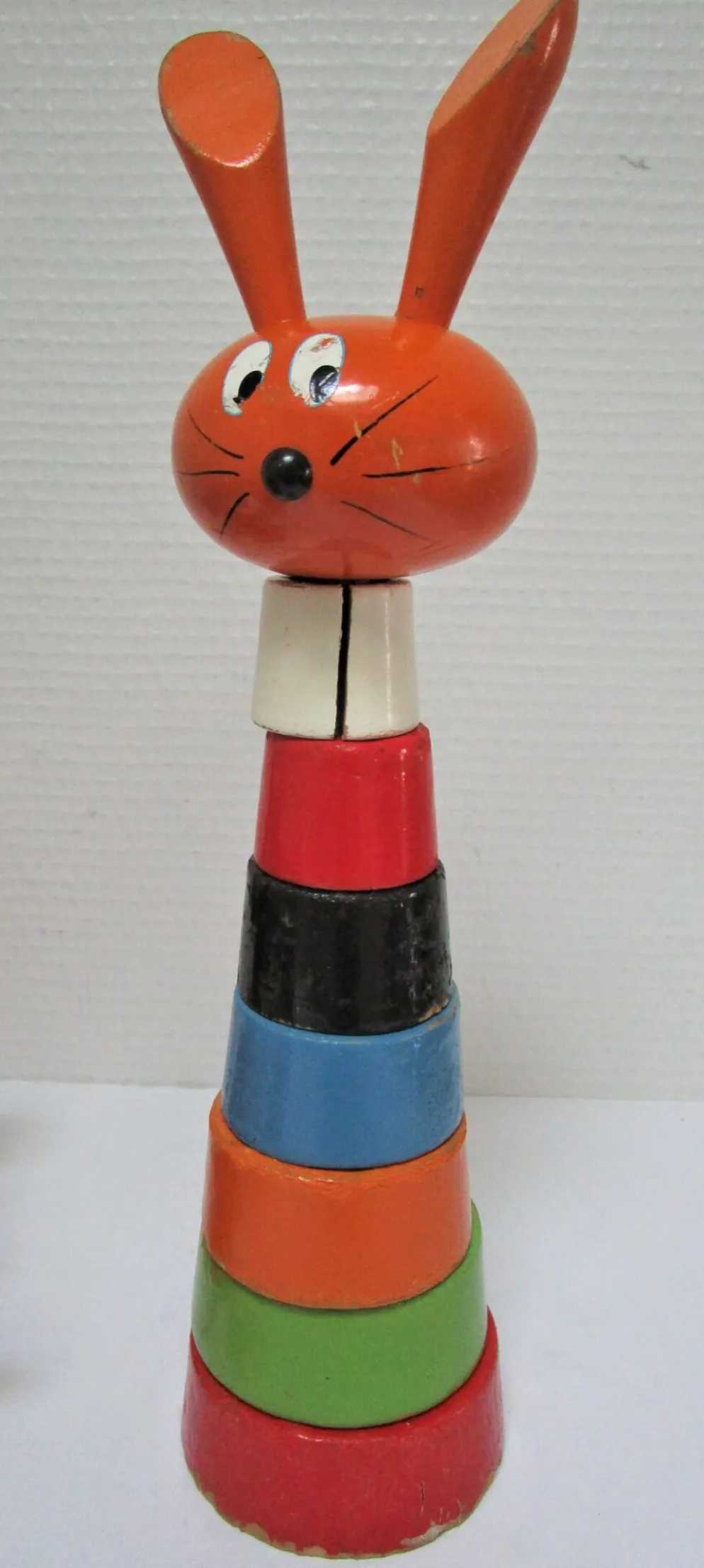 Trois jouets bois chouette escargot lapin design vintage fmf kouvalias