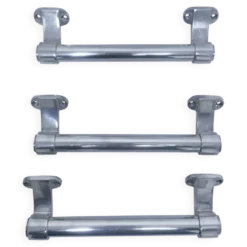 trois longues poignées boutique aluminium milieu xxème
