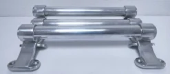 trois longues poignées boutique aluminium milieu xxème