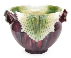 Très grand Cache-pot majolique Art Nouveau