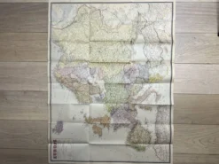 Très grande carte 93x73 : Europe Physique et Politique, imprimée par L