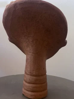 Tête Ashanti en terre cuite (Ghana)