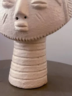 Tête Ashanti en terre cuite (Ghana)