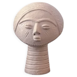 Tête Ashanti en terre cuite (Ghana)