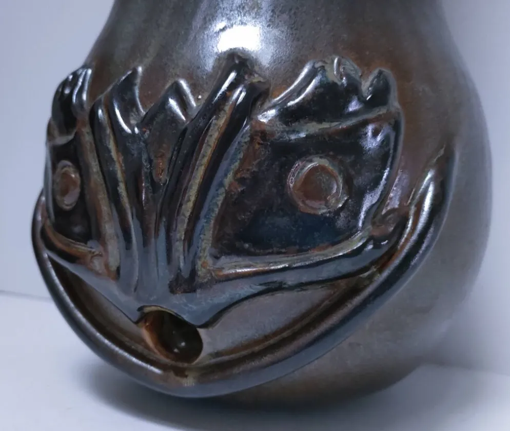 tête céramique émaillée murale pièce unique