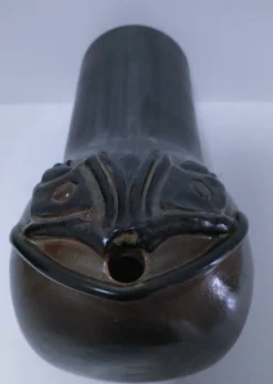tête céramique émaillée murale pièce unique