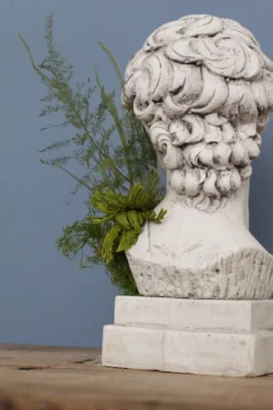Tête David en plâtre plein petite série N°27
