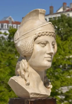 Tête de l'Athéna de Poitiers, vers 1960