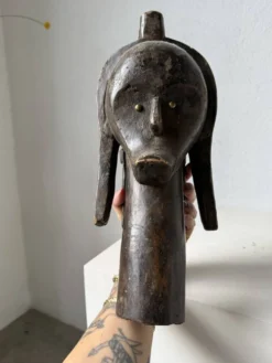 Tête de reliquaire africaine Fang