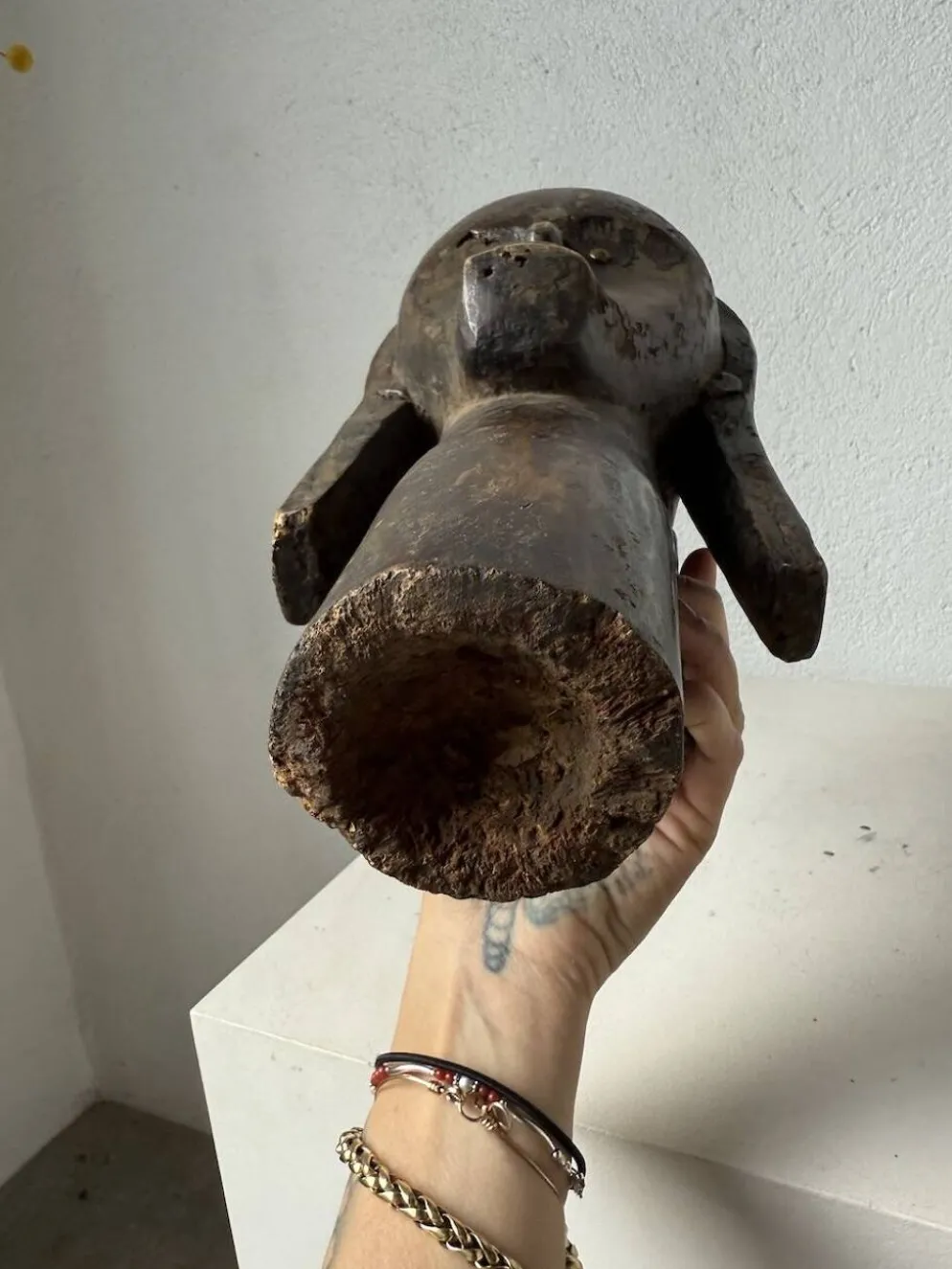 Tête de reliquaire africaine Fang