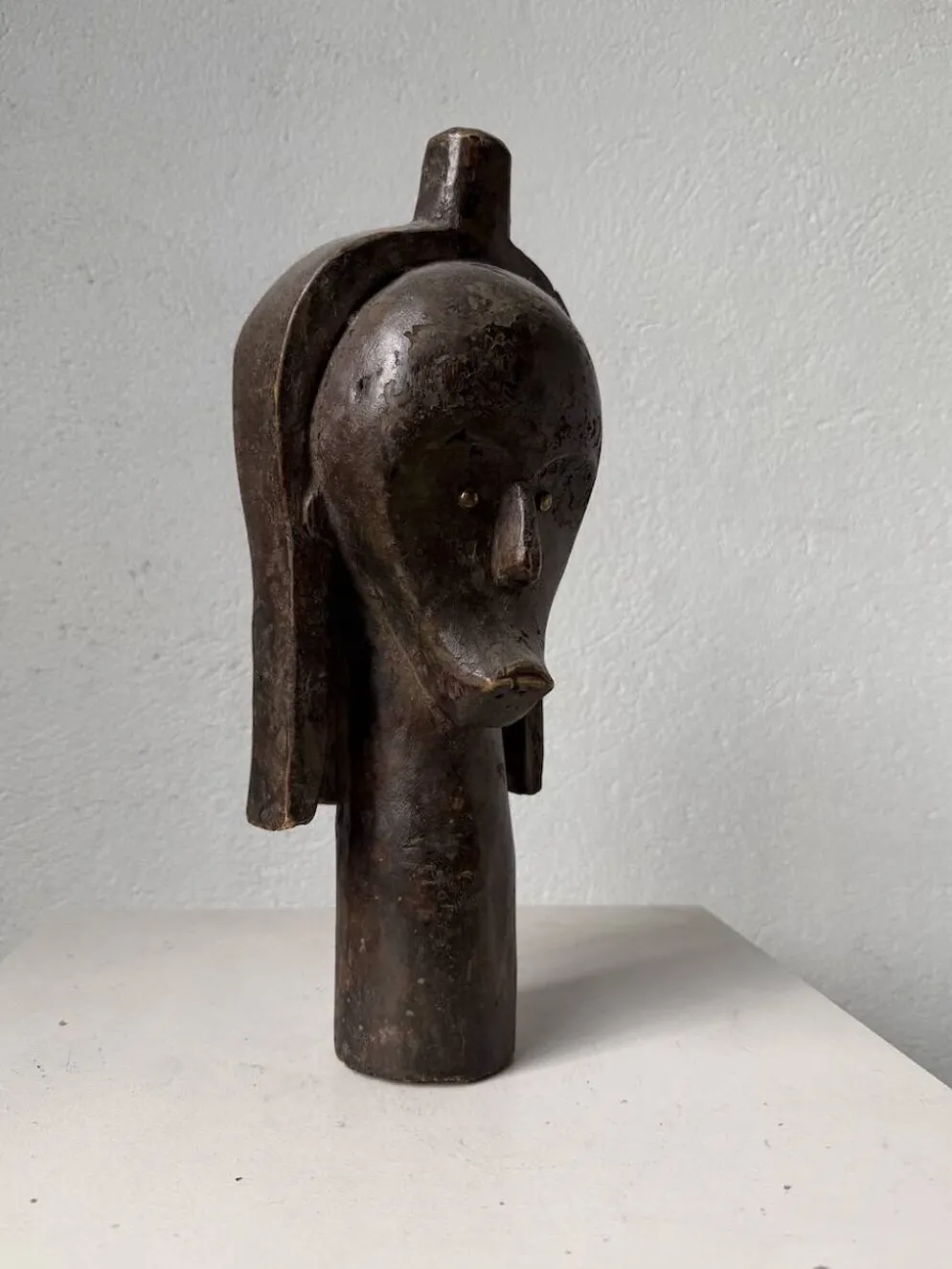 Tête de reliquaire africaine Fang